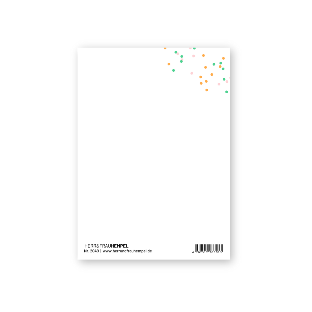 HERR&FRAUHEMPEL - Postkarte - TUTTO KOMPLETTI KONFETTI