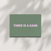 HERR&FRAUHEMPEL - Postkarte - THREE IS A GANG