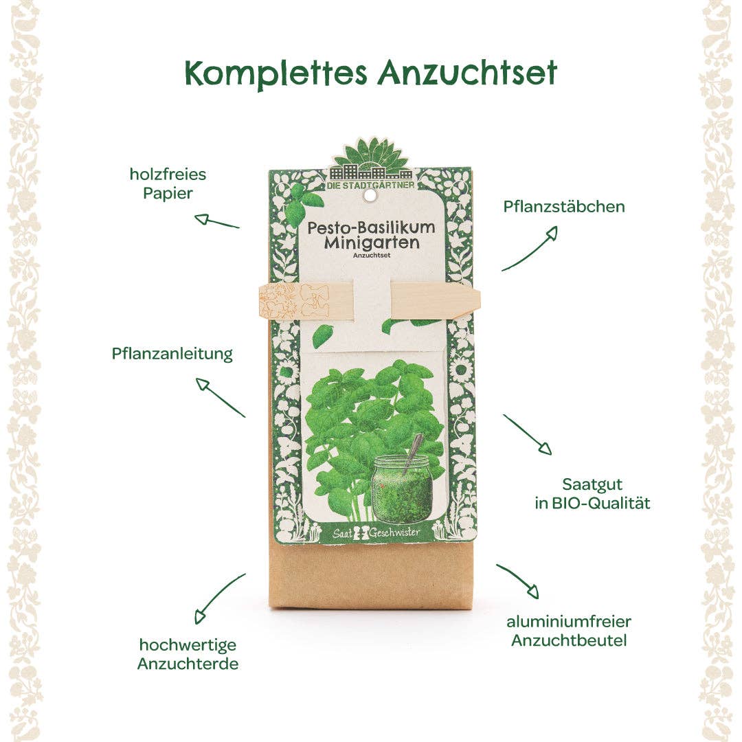TDJ Stadtgärtner GmbH - Minigarten - Basilkum - BIO