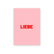 HERR&FRAUHEMPEL - Postkarte - LIEBE rosa - rot