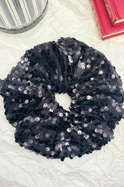 Pailletten-Haargummi FQ93: Weiß