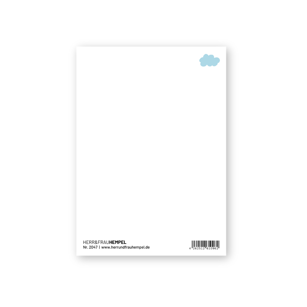 HERR&FRAUHEMPEL - Postkarte - WOLKE 7