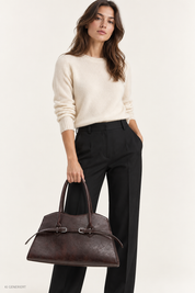 Gina Tricot / Sculpted tote bag / Burgundy (4670)