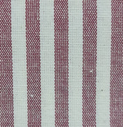 Gepolsterte Schleife aus Baumwolle mit schmalen Streifen 14x15cm: Burgunderrot