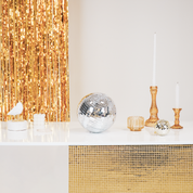 Weihnachtsdekoration - Weihnachtsanhänger - Discokugel - Schaumstoff - Silber - 20x20x20cm