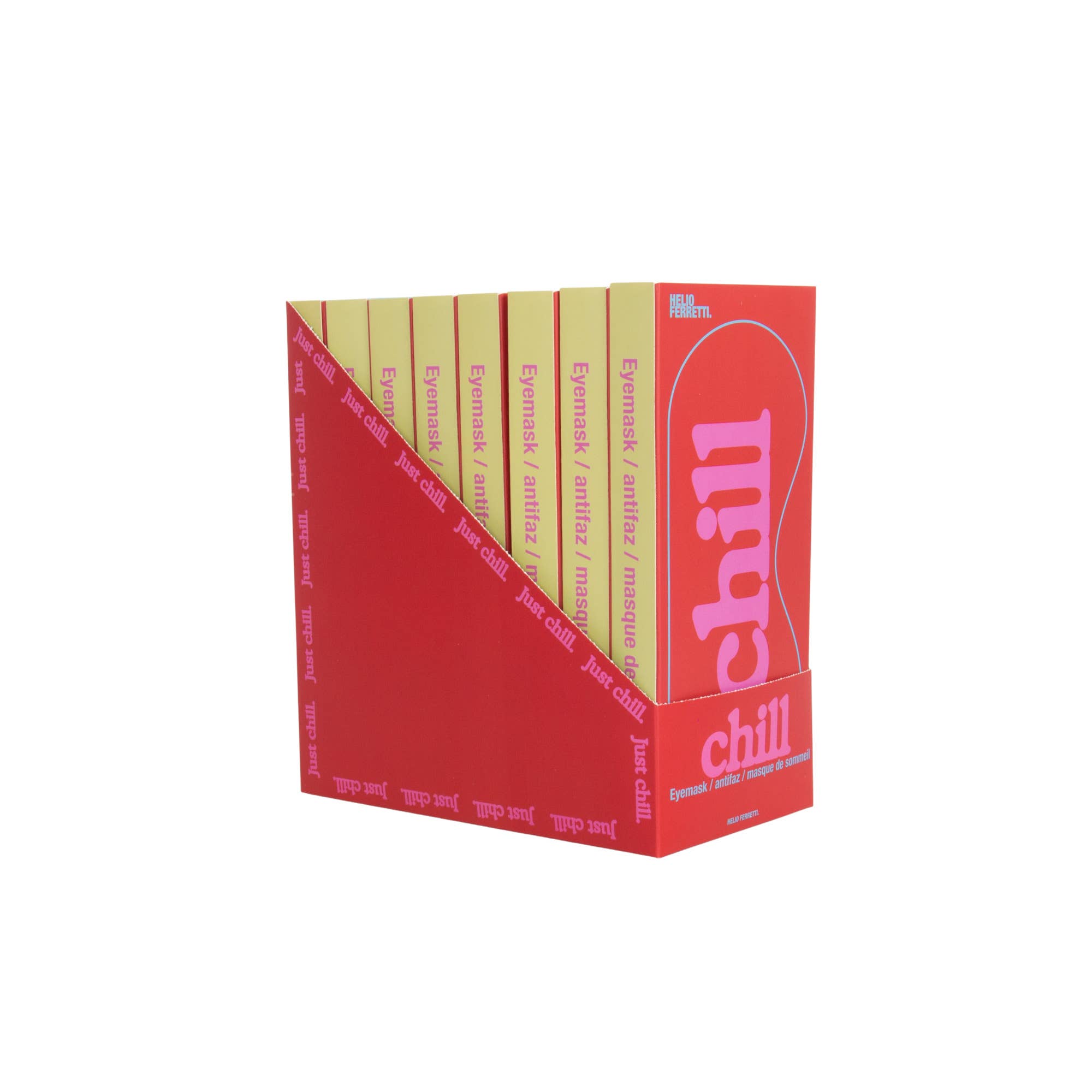 Helio Ferretti - ANZEIGE VON 8 AUGENMASKEN CHILL ROT HF