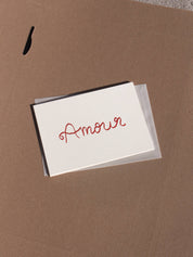 Postkarte 'Amour' (Risographie) | Valentinstag