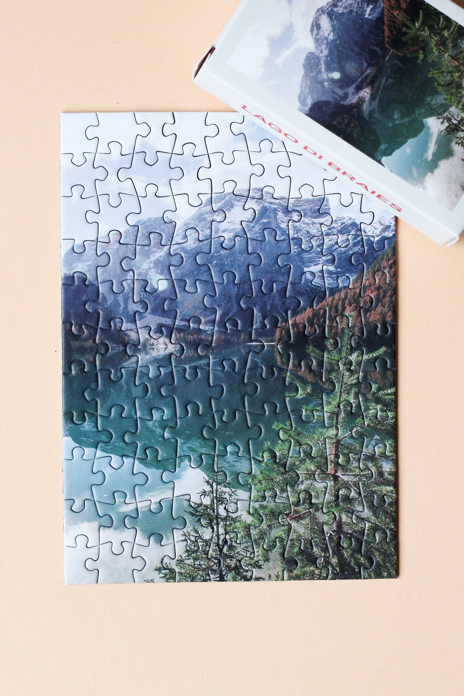 Mini-Puzzle Lago Di Braies, 99 Teile - Puzzlery