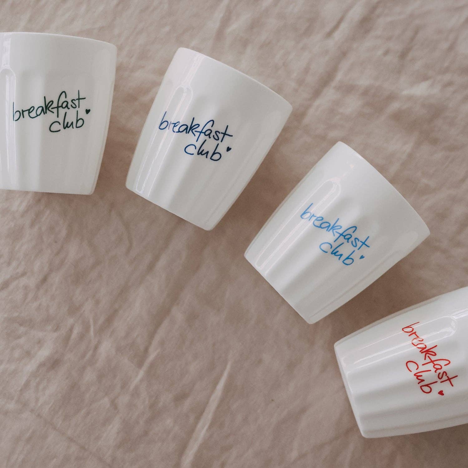Eulenschnitt - Becher Breakfast club rot