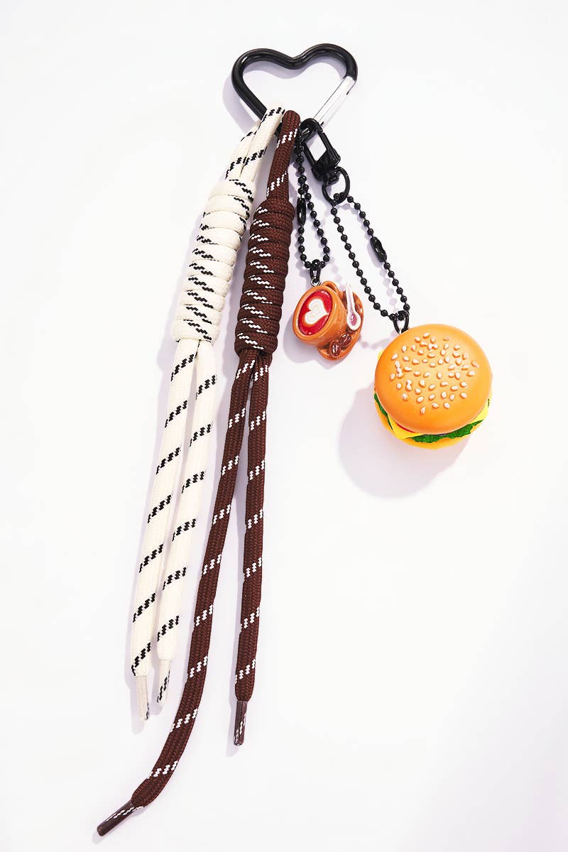 BYREN / Bag Charm / Burger und Kaffee