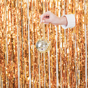 Weihnachtsdekoration - Weihnachtsanhänger - Discokugel - Schaumstoff - Gold - 10x10x10cm