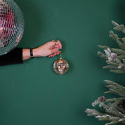 Weihnachtsdekoration - Weihnachtshänger - Discokugel - Schaumstoff - Gold - 8x8x8cm