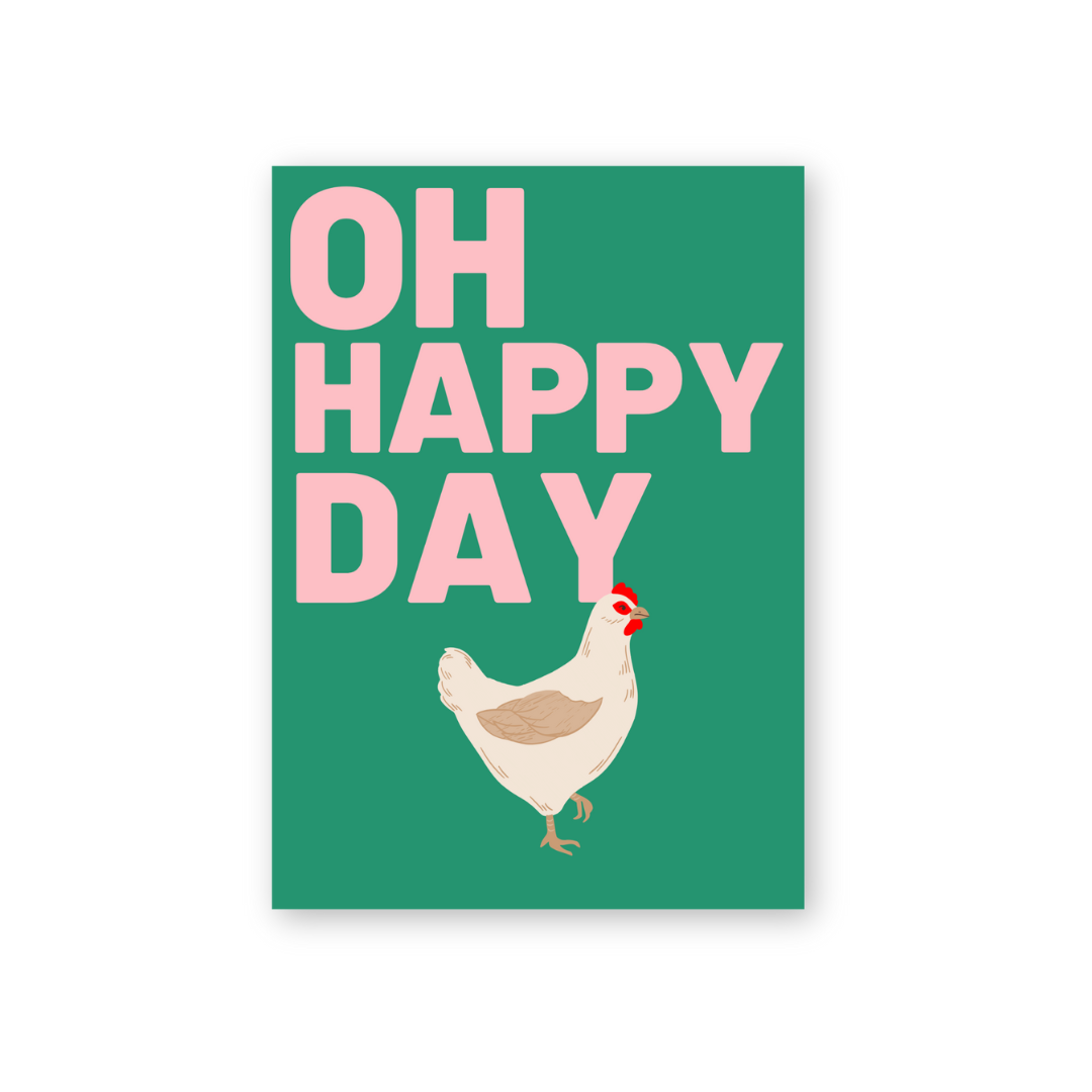 HERR&FRAUHEMPEL - Postkarte - OH HAPPY DAY
