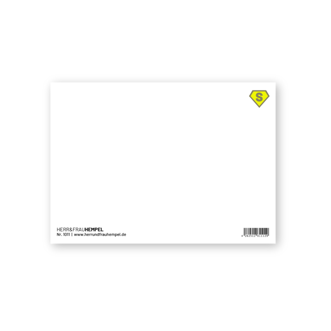 HERR&FRAUHEMPEL - Postkarte - SUPERONKEL