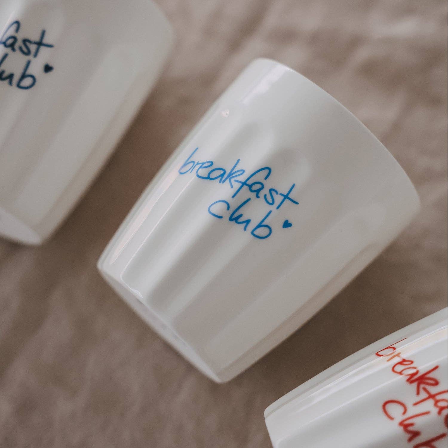 Eulenschnitt - Becher Breakfast club rot