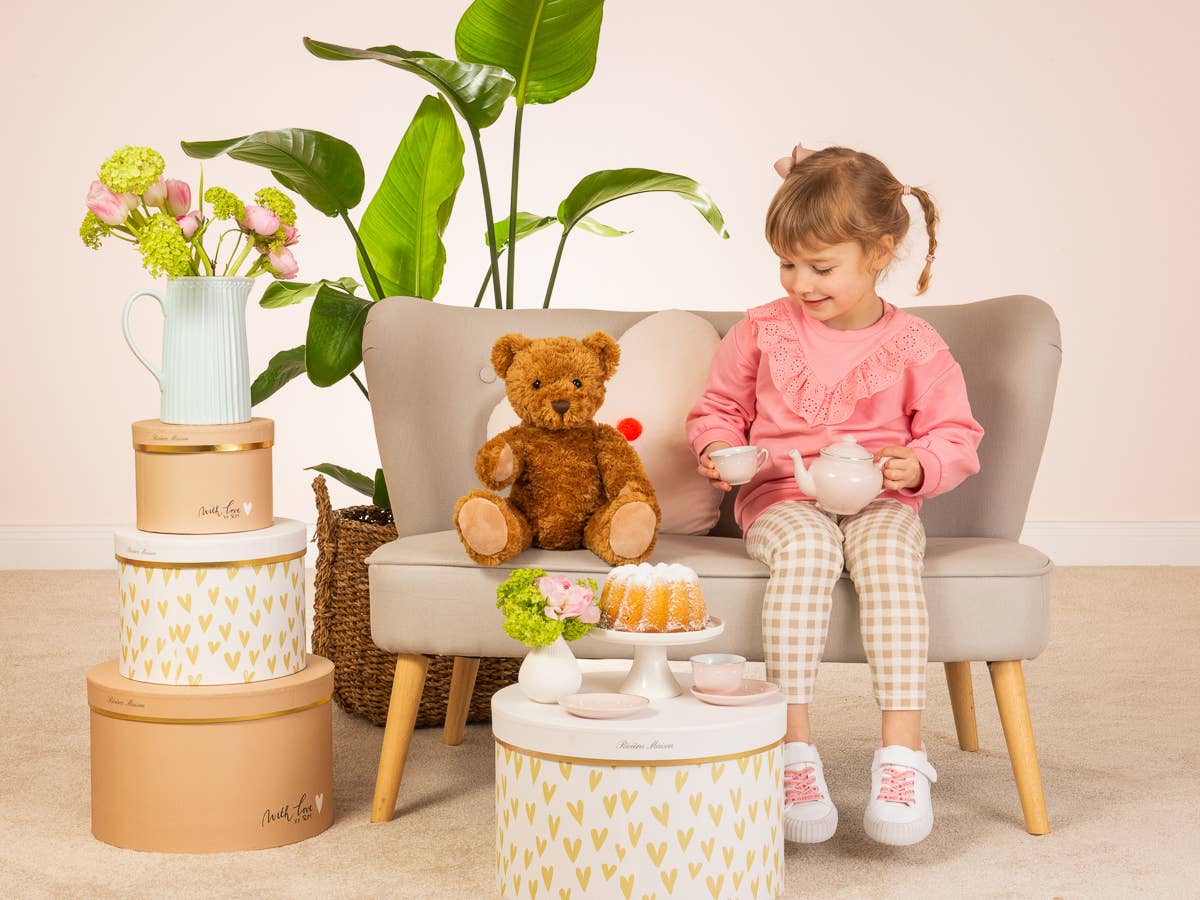 Teddy Klassik braun 5-fach gegliedert 37 cm - Plüschtier