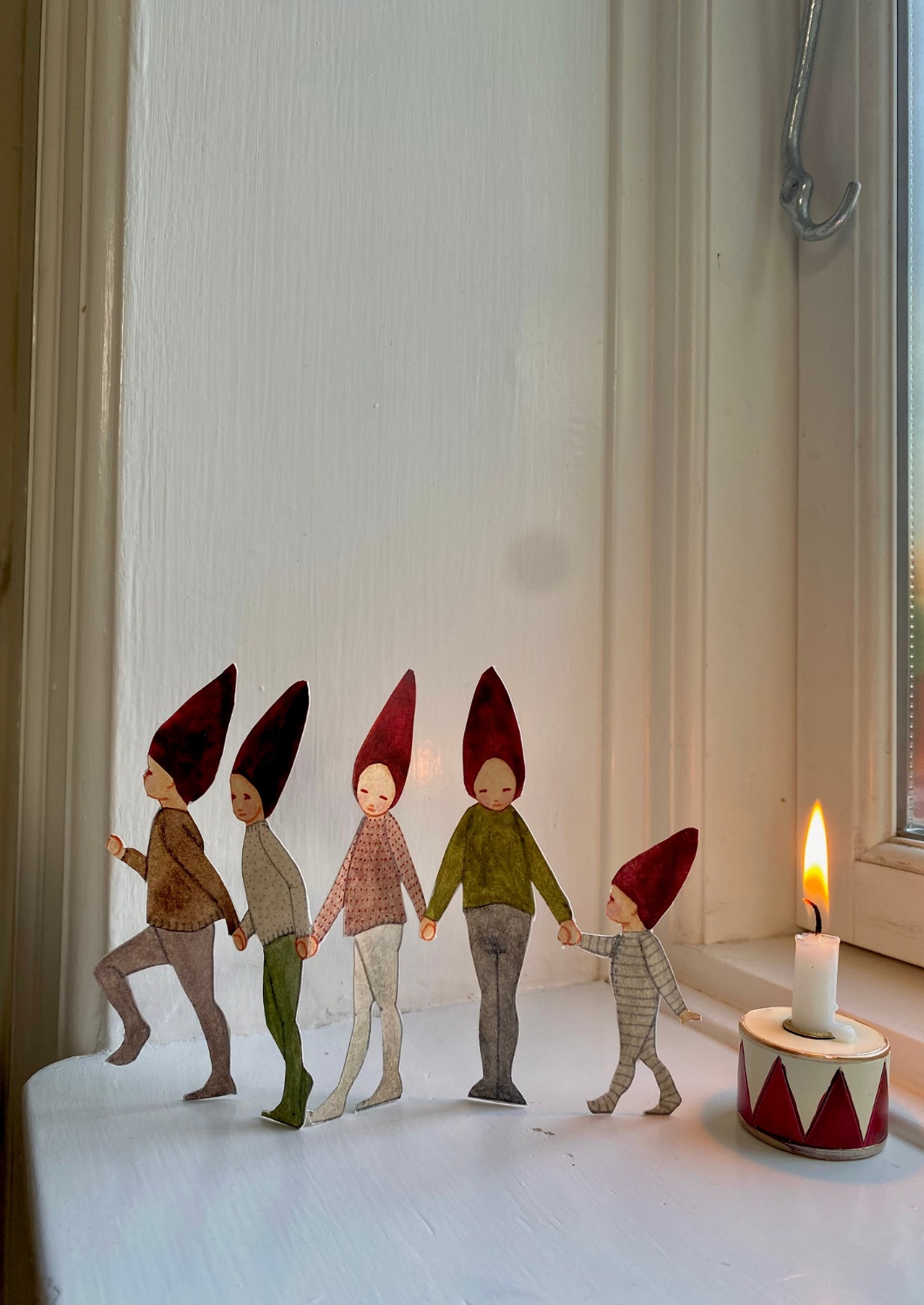 Weihnachtspapierausschnitte Elfenbande 2