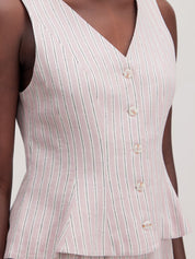 Edited / Vada vest / Pink stripe
