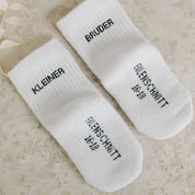 Eulenschnitt - Babysocken Kleiner Bruder 16-18