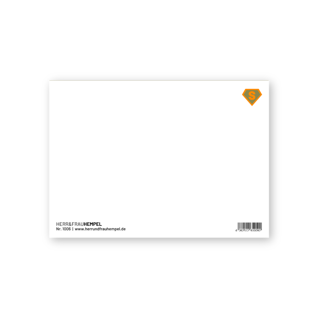 HERR&FRAUHEMPEL - Postkarte - SUPERPAPA