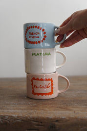 Sisi / 'MATCHA' Tasse in weiß / grün