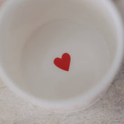 Eulenschnitt - Tasse Kleine Dinge rot