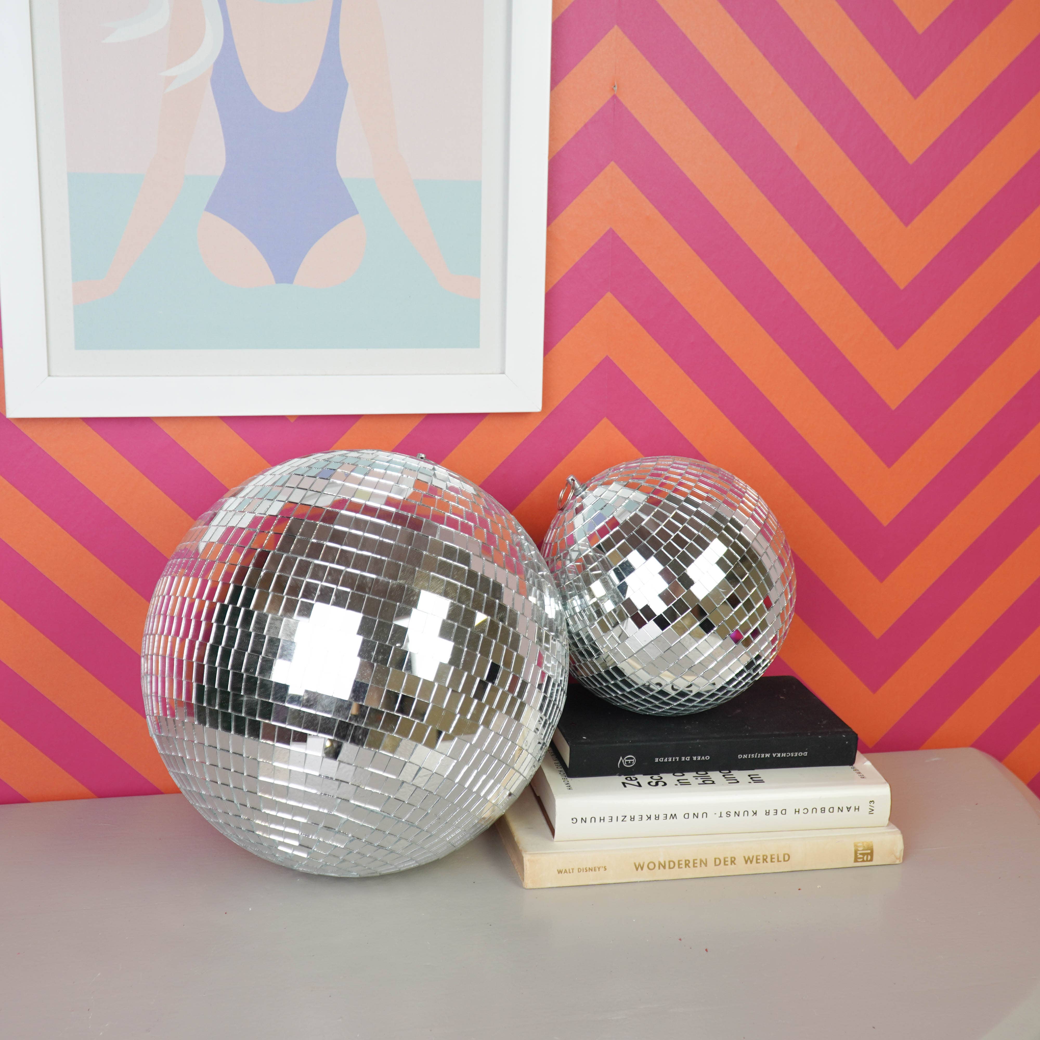 Weihnachtsdekoration - Weihnachtsanhänger - Discokugel - Schaumstoff - Silber - 20x20x20cm