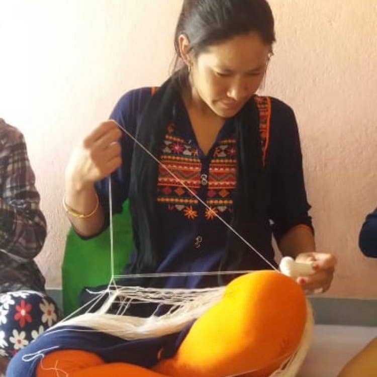 Eierwärmer Hase gelb - Ostern - Häkeln Bio-Baumwolle