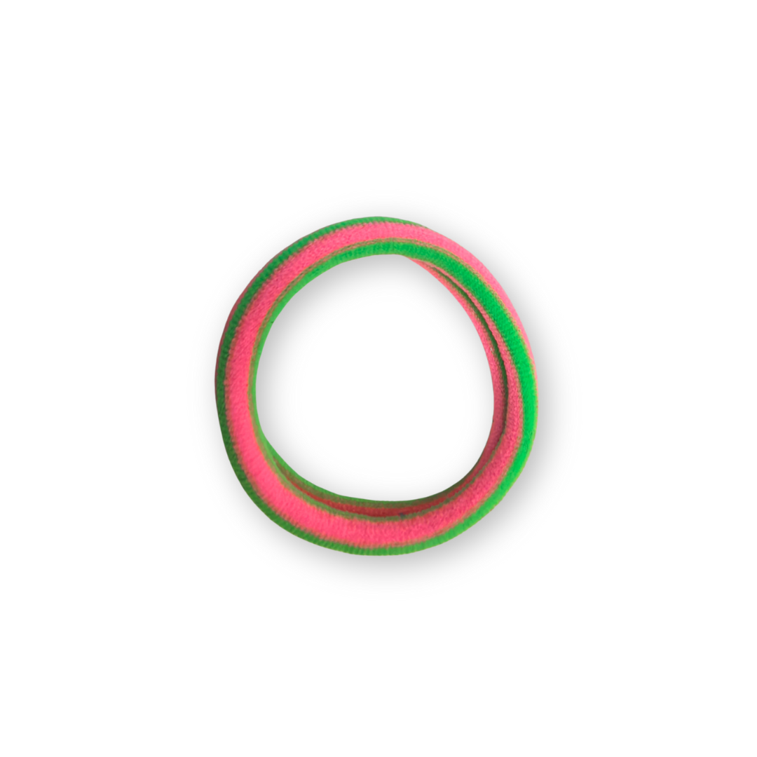 HERR&FRAUHEMPEL - Haargummis - Lulu | pink - grün