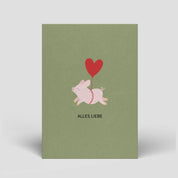 Naturbedacht - Postkarte - Geburtstag - Schwein - Nr. 316
