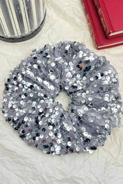 Pailletten-Haargummi FQ93: Silber