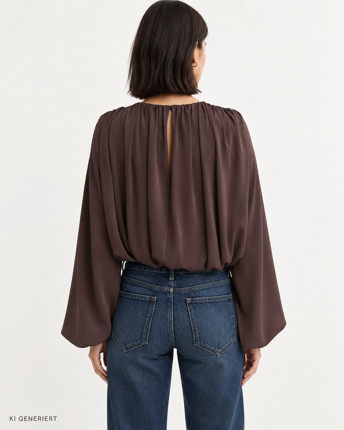 Gina Tricot / Balloon blouse / Brown
