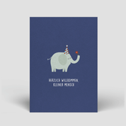 Naturbedacht - Postkarte - Elefant zur Geburt - Nr. 90