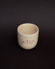 Sisi / 'Je t'aime' Becher in Butter