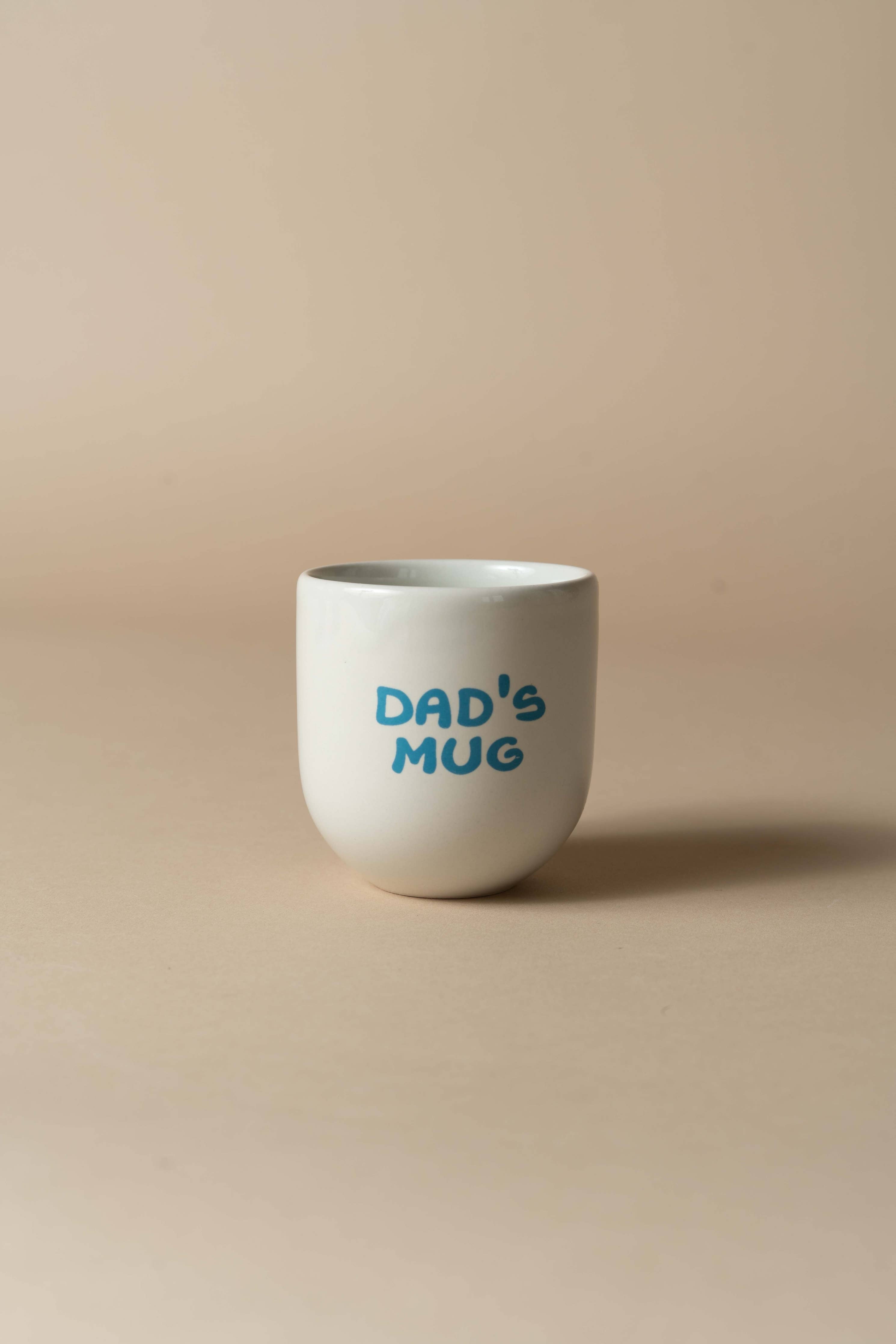 Sisi / 'DAD'S MUG' Becher in weiß / blau