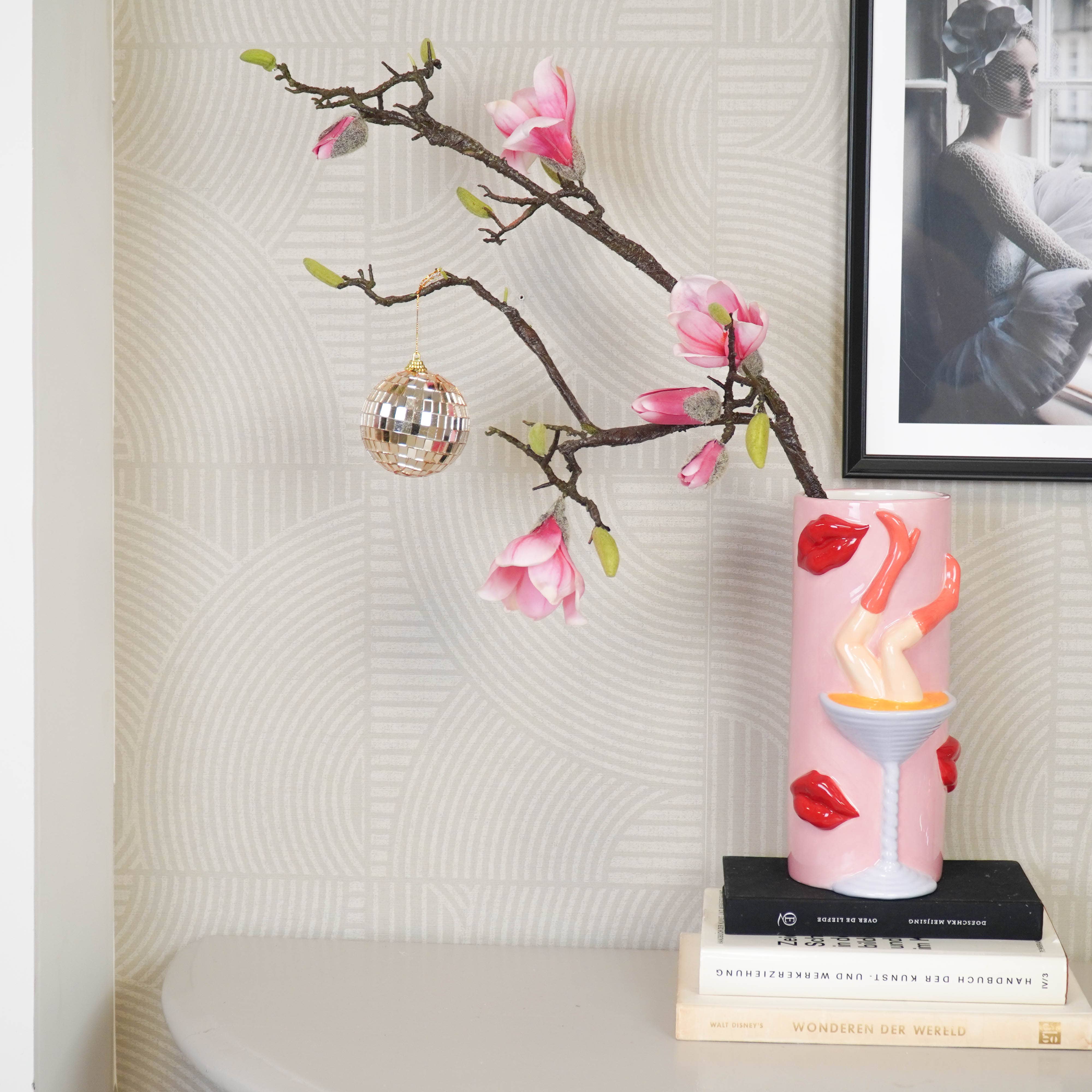 Weihnachtsdekoration - Weihnachtshänger - Discokugel - Schaumstoff - Gold - 8x8x8cm