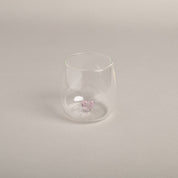 Eulenschnitt - Trinkglas Herzfigur rosa (VE = 6 Stk)