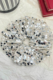 Pailletten-Haargummi FQ93: Silber