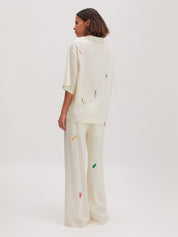 Edited / Hollly Shirt / Papyrus + Embroidery