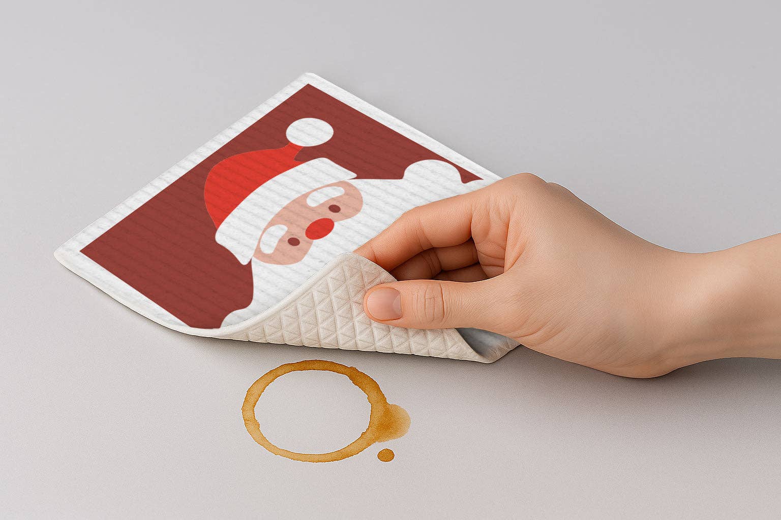 Naturbedacht - Schwammtuch - Weihnachtsmann - Nr. 13