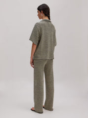 Edited / Karlotta Shirt / Black - Cream Stripe