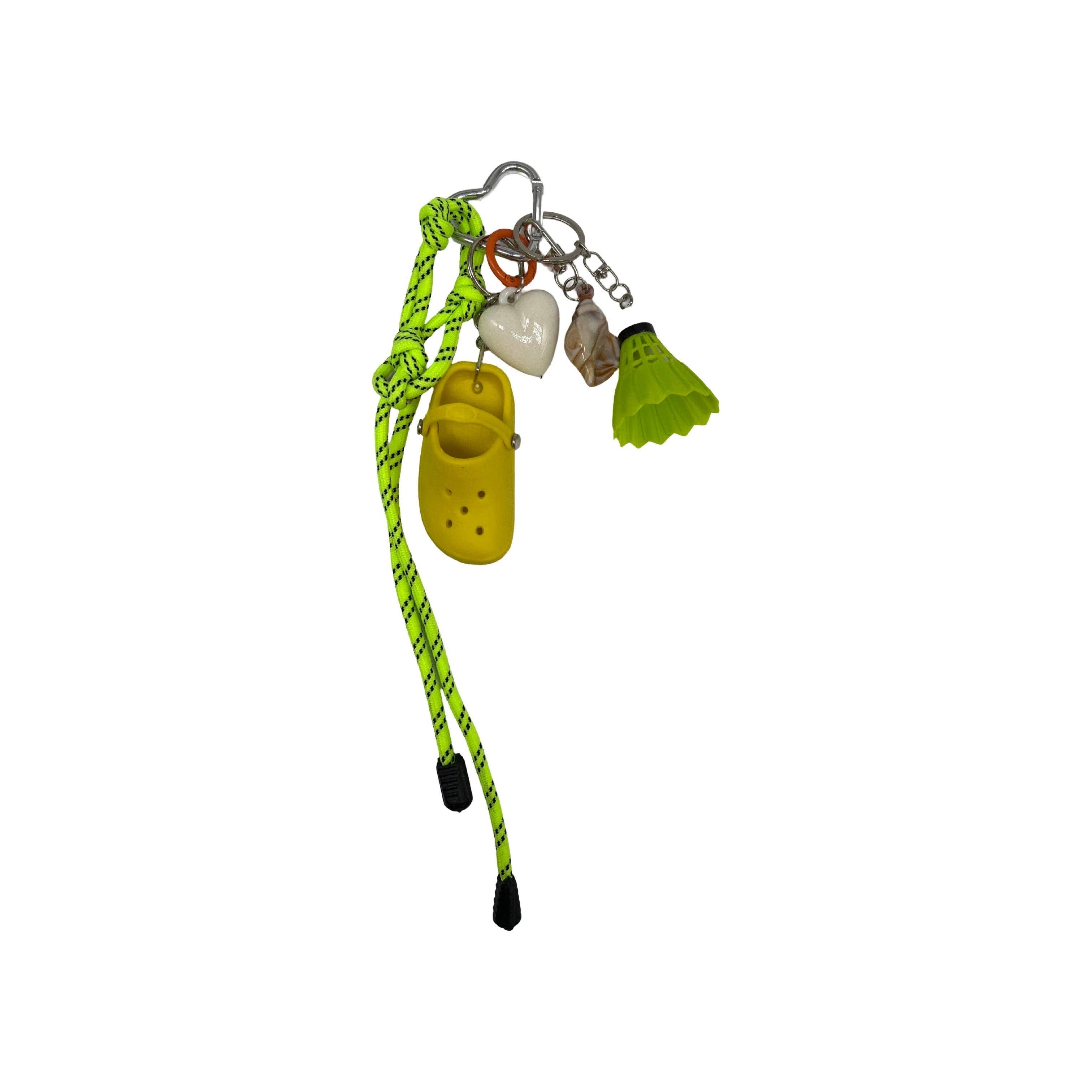 Louisa Lee / Bag Charm Crocs - neon