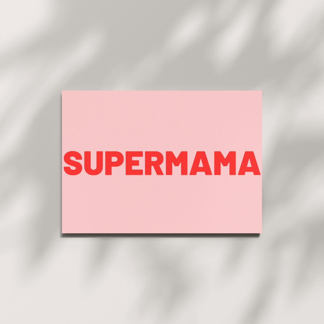 HERR&FRAUHEMPEL - Postkarte - SUPERMAMA