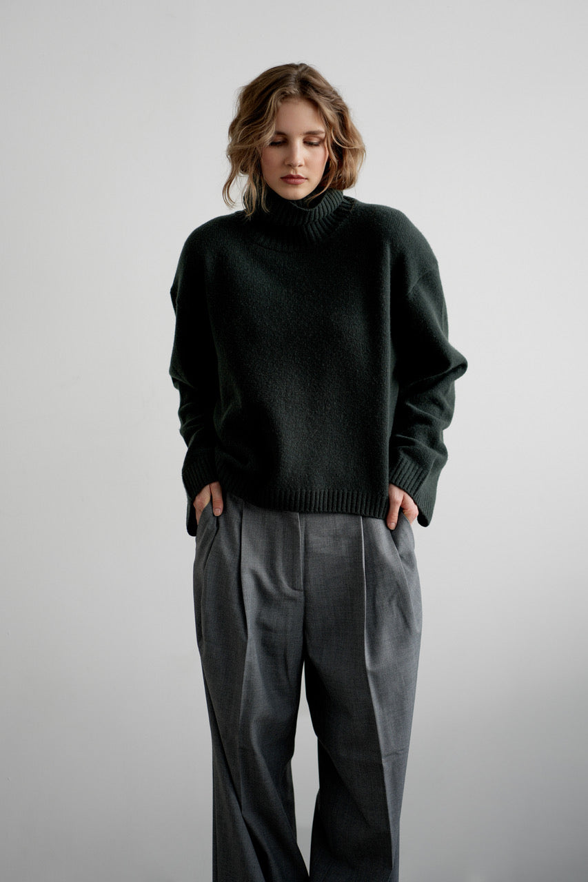 Greymarl / Frida Knit / Forest