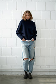 Greymarl / Ina Knit / Navy