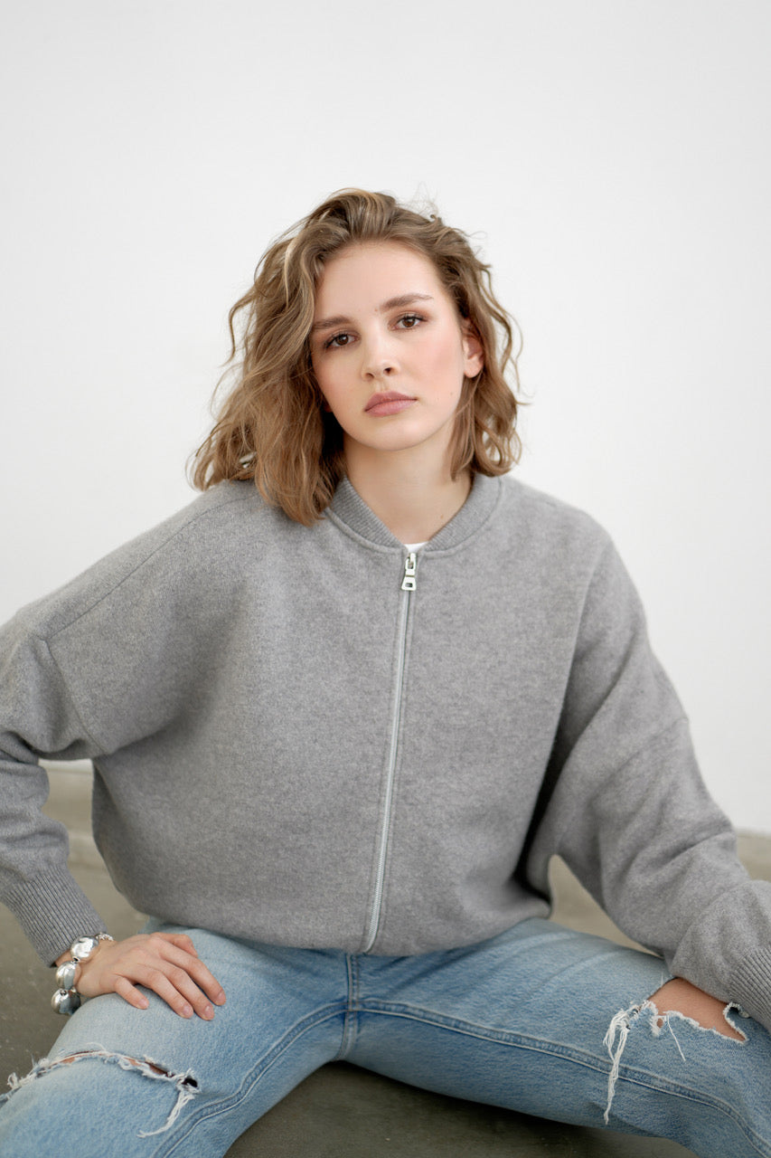 Greymarl / Jackie Knit / Grey Melange
