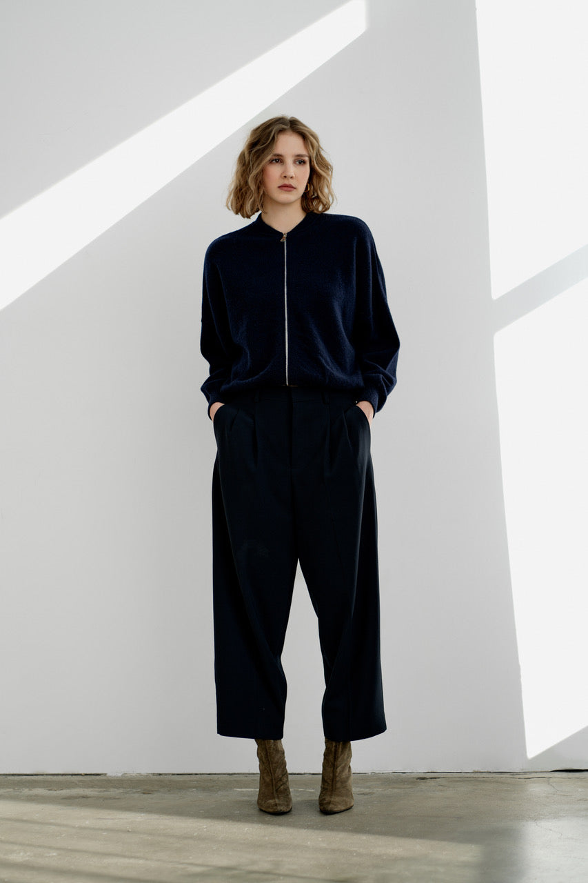 Greymarl / Jackie Knit / Navy