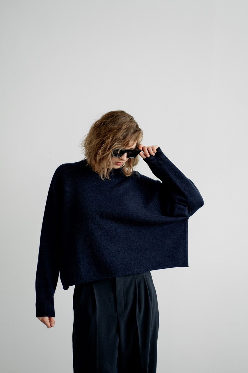 Greymarl / Kaia Knit / Navy