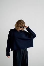 Greymarl / Kaia Knit / Navy