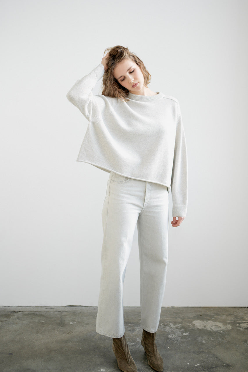 Greymarl / Kaia Knit / Pale Grey